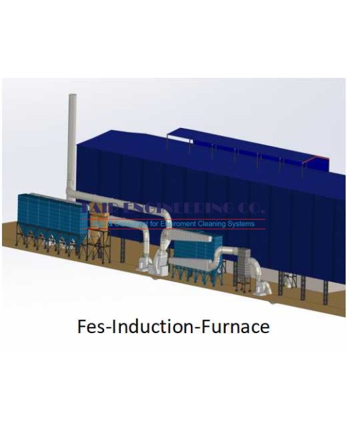 3d view of fes for induction furnace